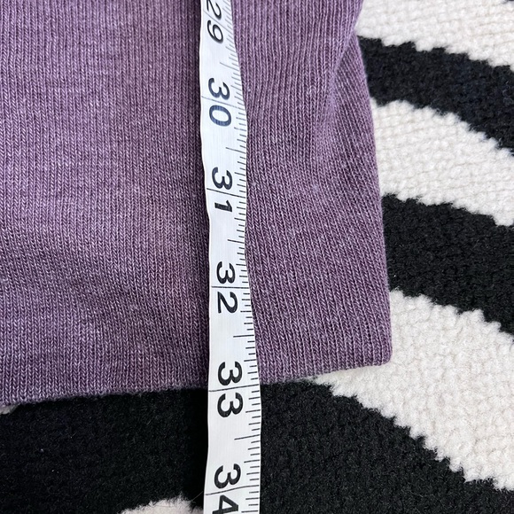 FREE PEOPLE Willow Thermal Oversized Top Waffle Knit In Wine Purple Size Medium - Picture 11 of 15